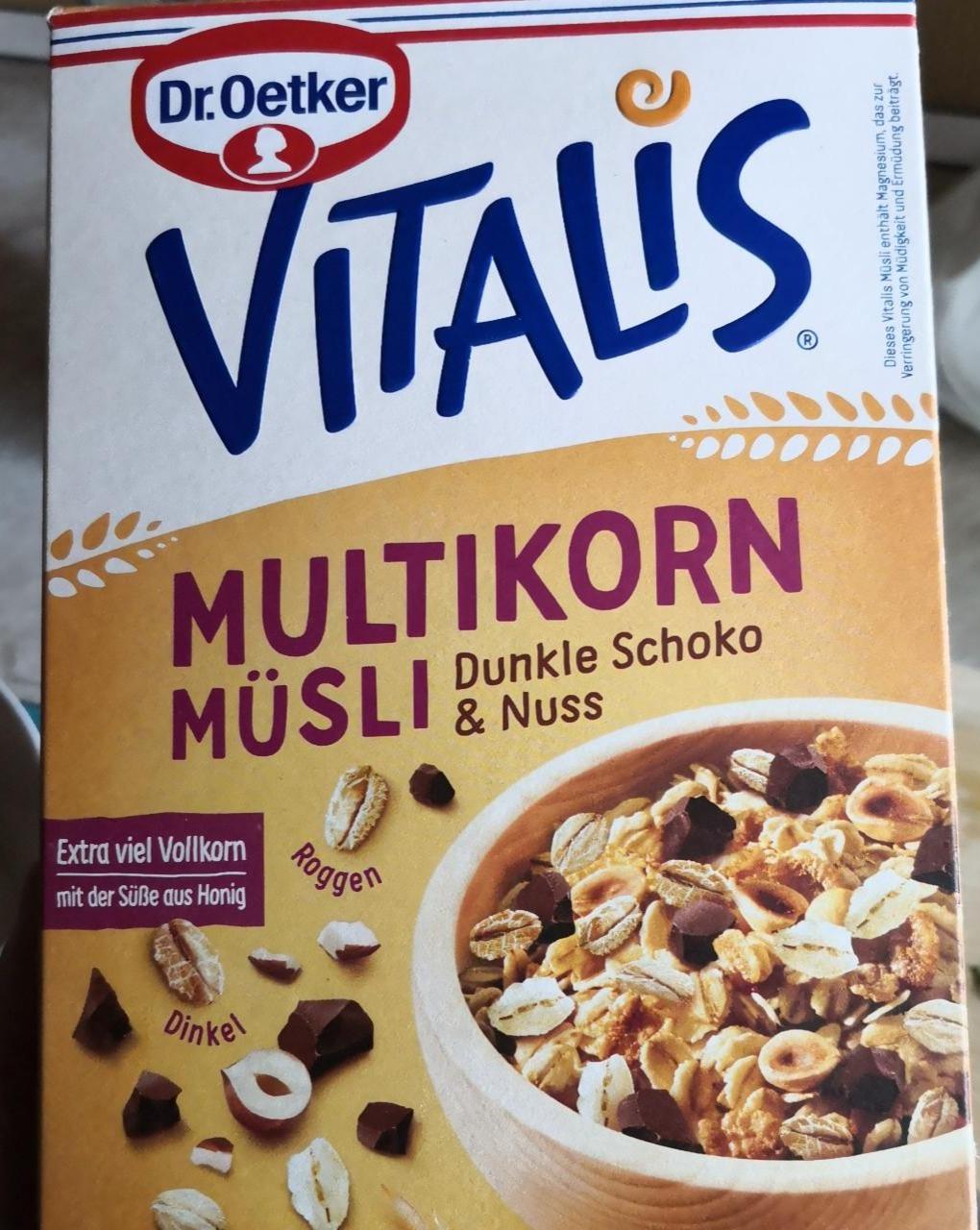 Fotografie - Vitalis Multikorn Müsli Dunkle Schoko & Nuss Dr.Oetker