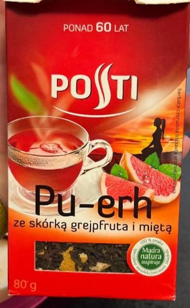 Fotografie - Pu-erh ze skórką grejpfruta i miętą Posti