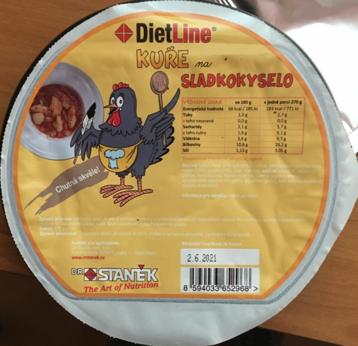 Fotografie - DietLine Kuře na sladkokyselo