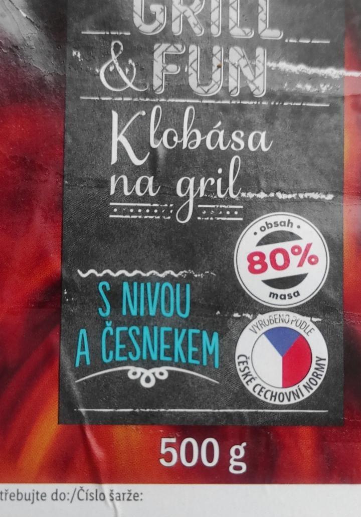 Fotografie - Klobása na gril s nivou a česnekem Grill & Fun