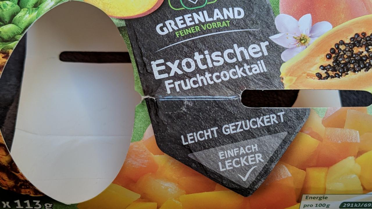 Fotografie - Exotischer Fruchtcocktail leicht gezuckert Greenland