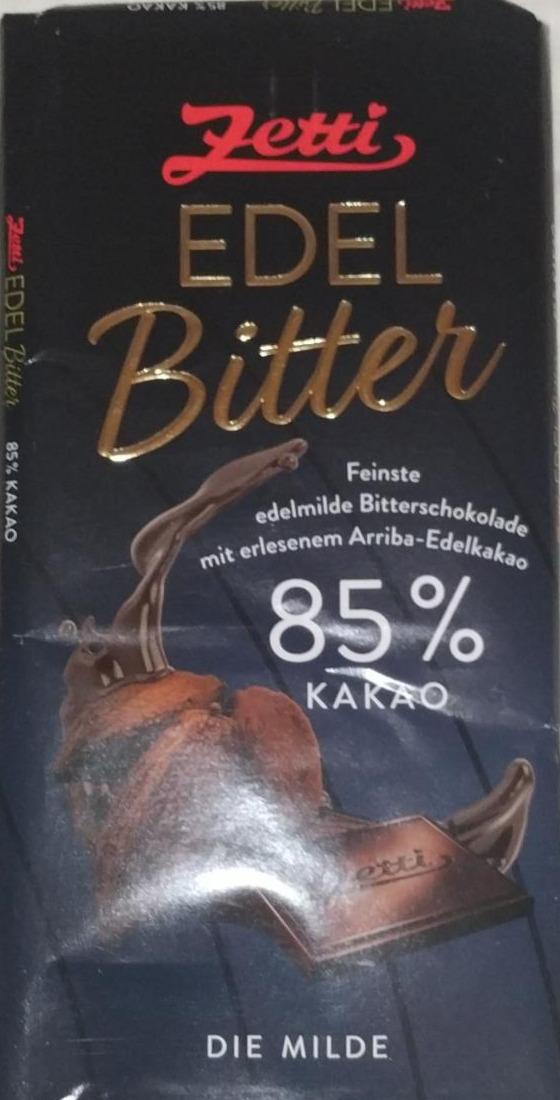 Fotografie - EDEL Bitter 85% kakao Zetti