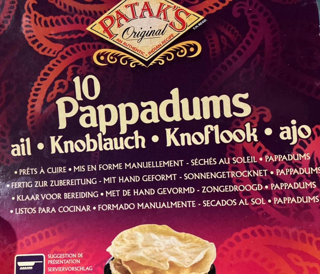 Fotografie - 10 Pappadums ail Knoblauch Patak's