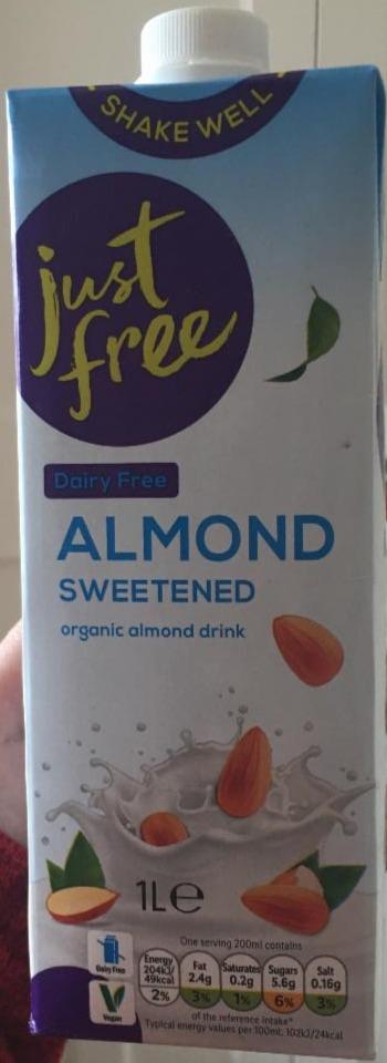 Fotografie - Almond Sweetened Just free