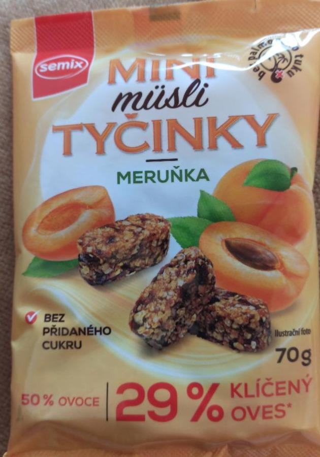 Fotografie - Mini müsli tyčinky Meruňka Semix