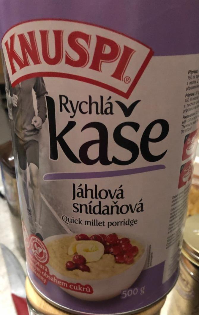 Fotografie - Rychlá kaše jáhlová snídaňová - Knuspi