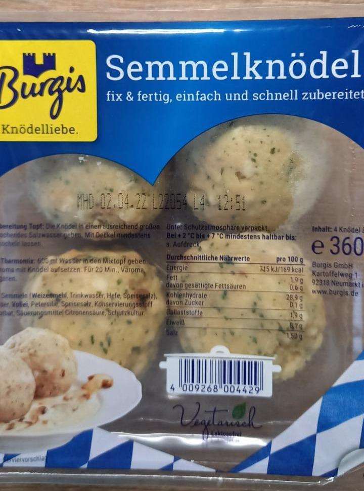 Fotografie - Semmelknödel Burgis