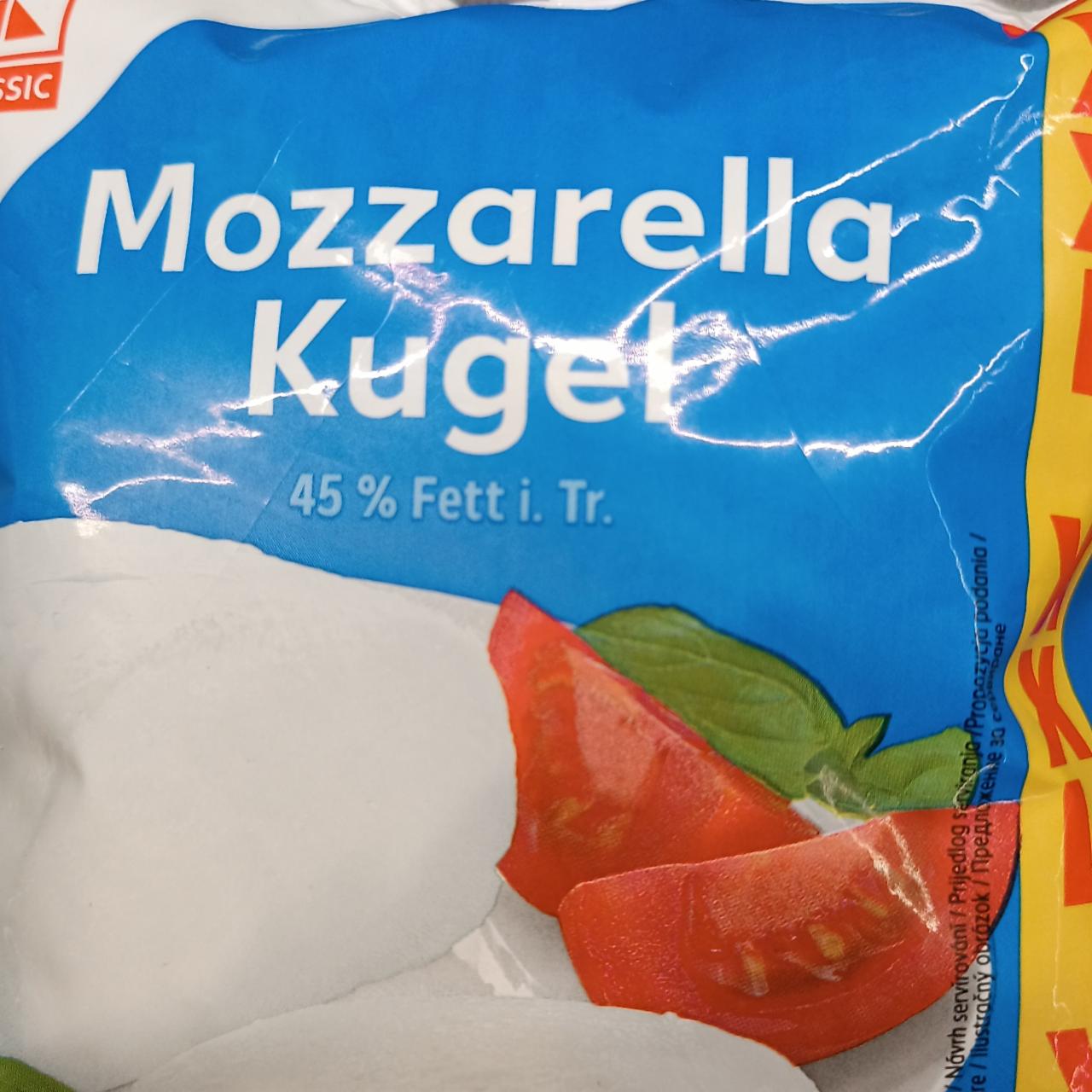 Fotografie - Mozzarella Kugel 45% Fett K-Classic