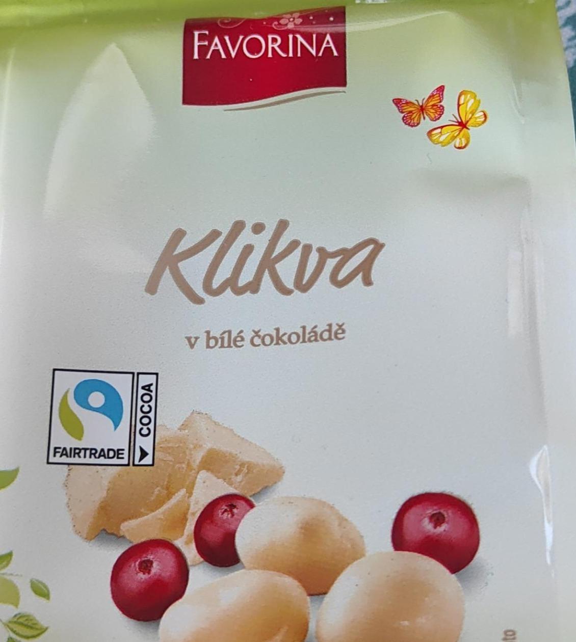 Fotografie - Klikva v bílé čokoládě Favorina