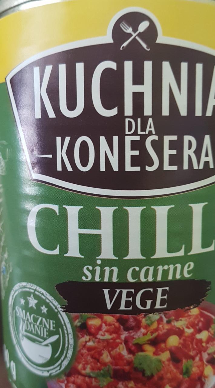 Fotografie - Chilli sin carne Vege Kuchnia dla Konesera