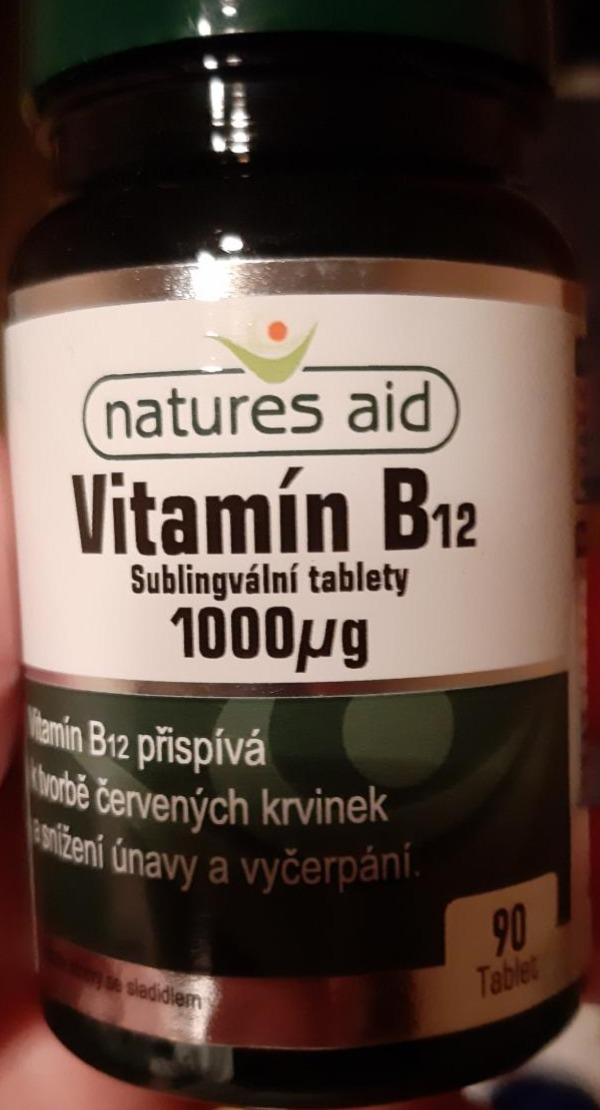 Fotografie - Vitamín B12 1000mcg Natures Aid