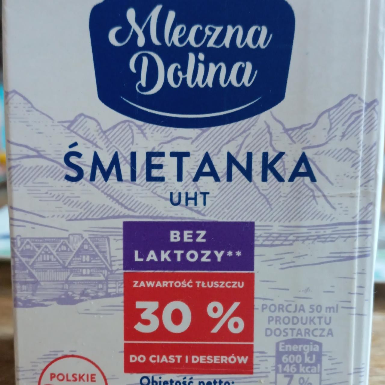 Fotografie - Śmietanka 30% bez laktozy Mleczna dolina