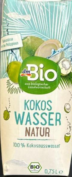 Fotografie - Kokos Wasser Natur (kokosová voda) dmBio