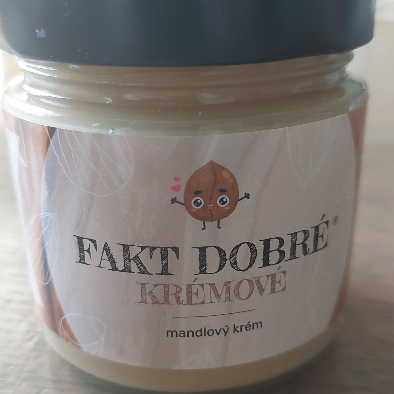 Fotografie - Fakt dobré Krémové mandlový krém Fakt dobré