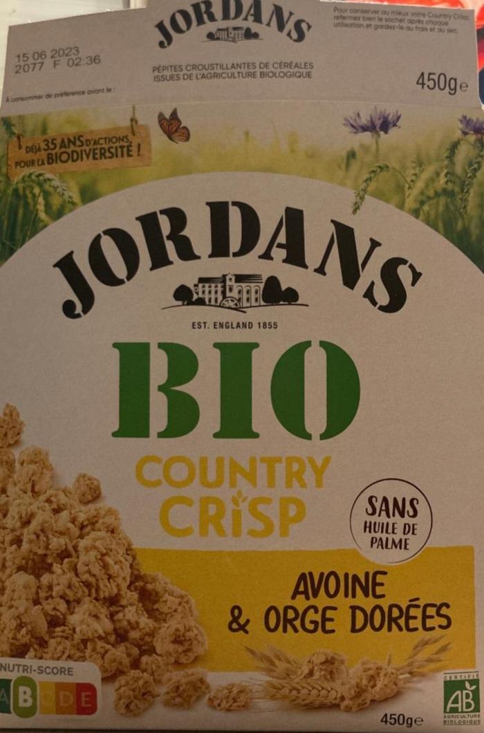 Fotografie - Bio Country Crisp avoine & orge dorées Jordans