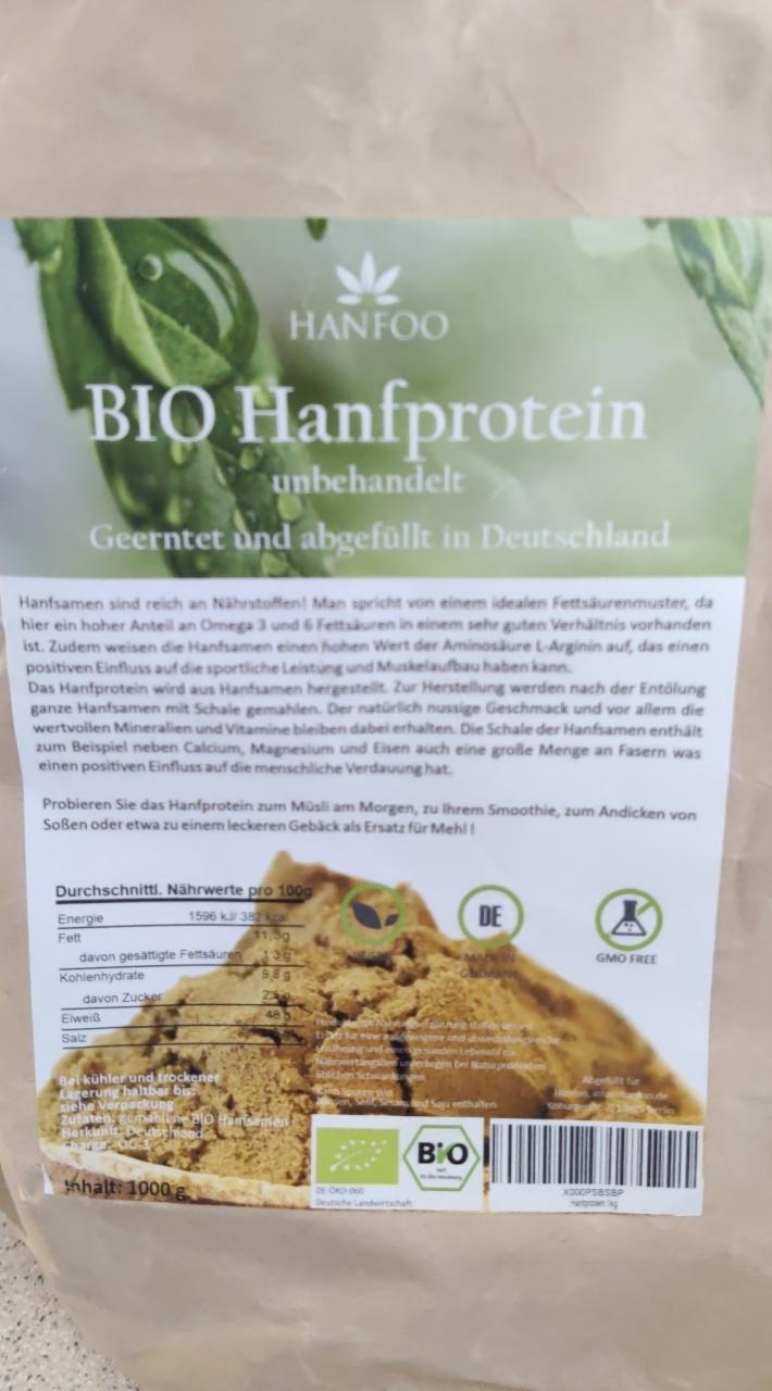 Fotografie - Bio Hanfprotein Hanfoo