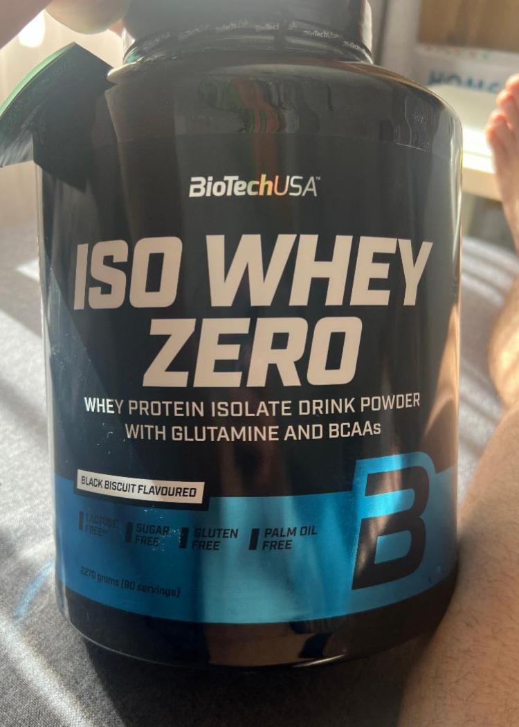 Fotografie - ISO Whey Zero Black Biscuit Flavoured BioTechUSA