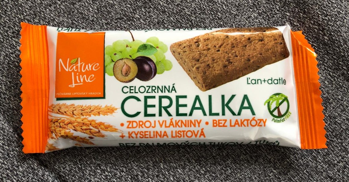 Fotografie - Cerealka celozrnná Len+Datle Nature Line