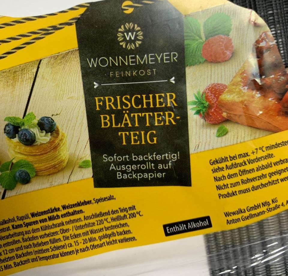 Fotografie - Frischer Blätter-Teig Wonnemeyer