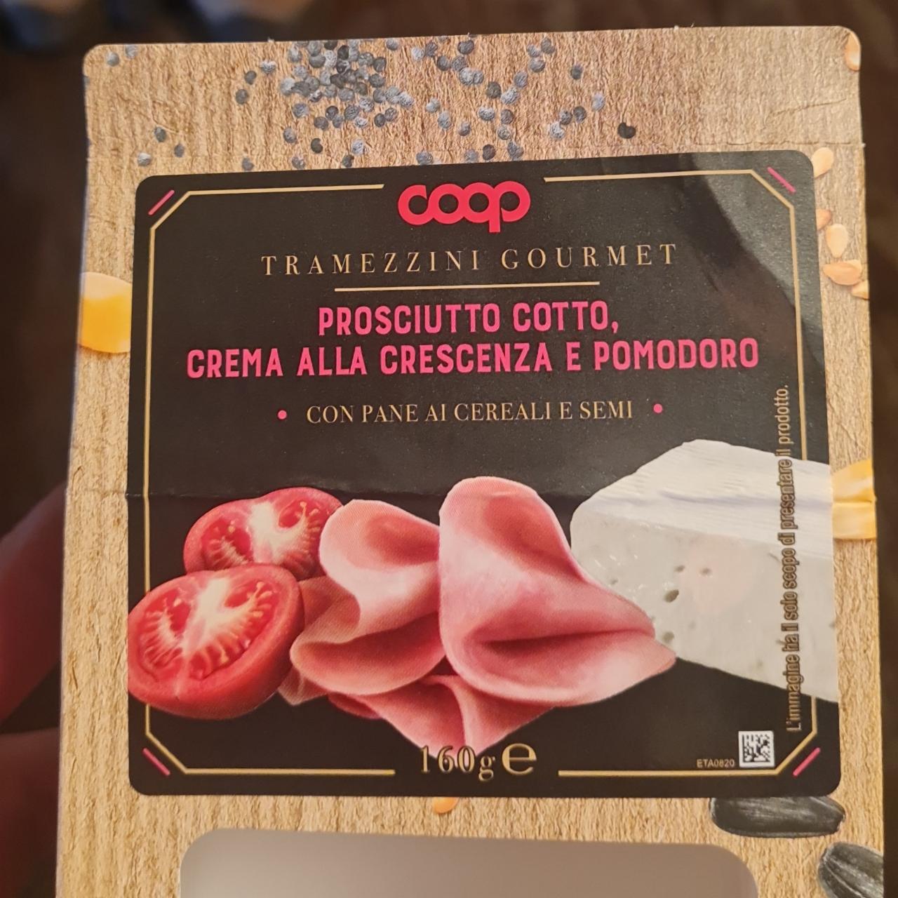 Fotografie - Tramezzini Gourmet Prosciutto Cotto, Crema alla Crescenza e Pomodoro Coop