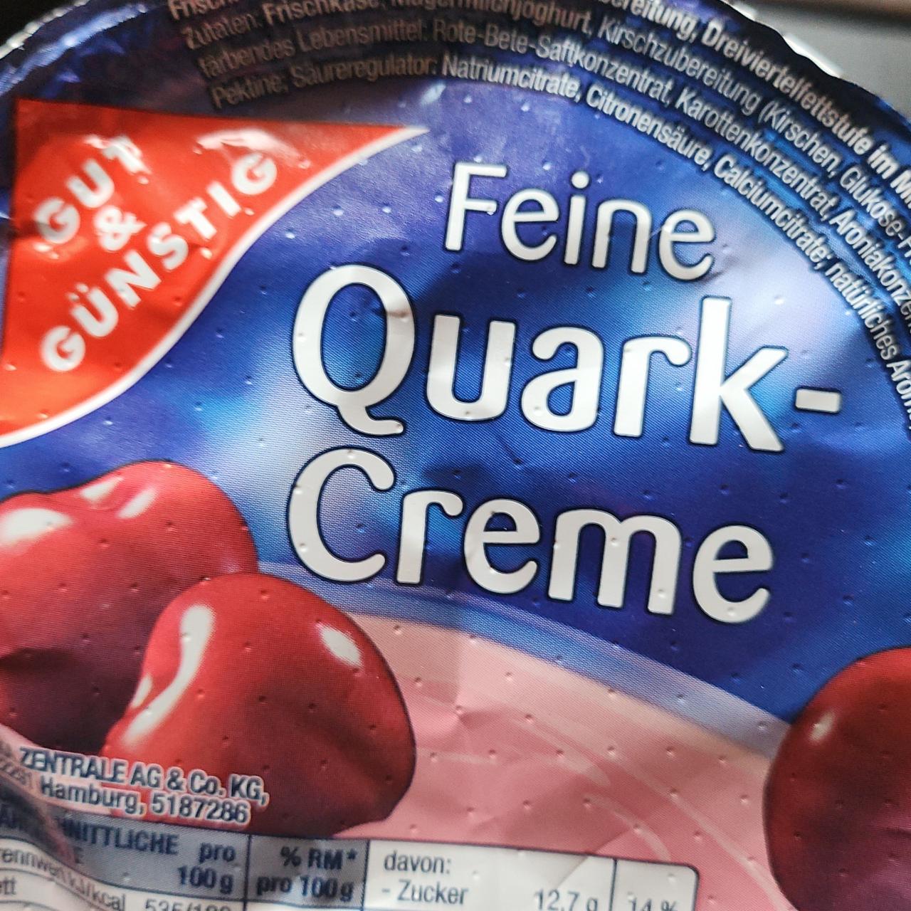 Fotografie - Feine Quark-Creme Kirsche Gut & Günstig