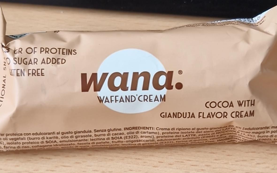 Fotografie - Waffand'Cream Cocoa with gianduja flavor cream Wana