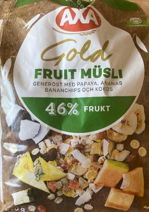 Fotografie - AXA gold fruit müsli