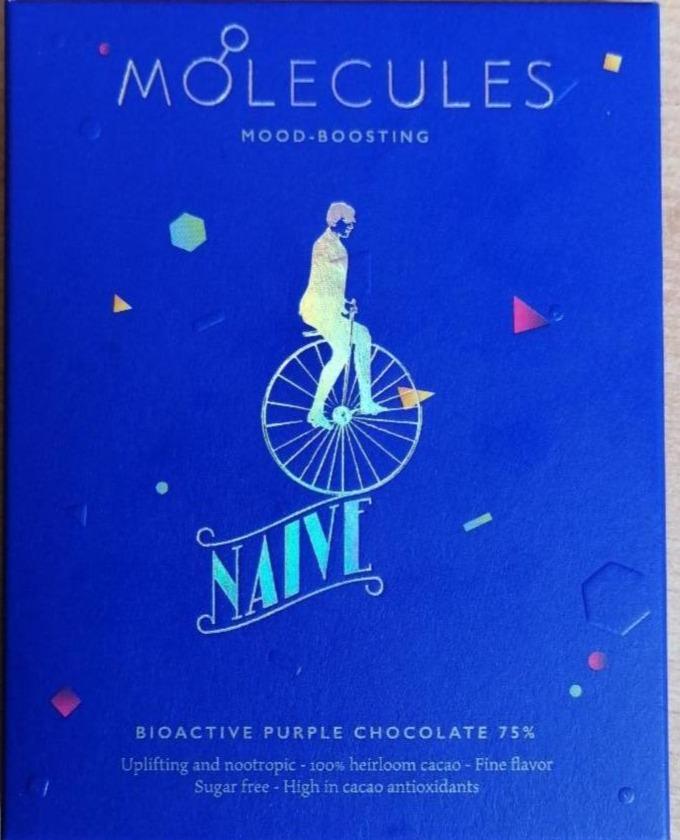 Fotografie - Molecules Bioactive purple chocolate 75% Naive