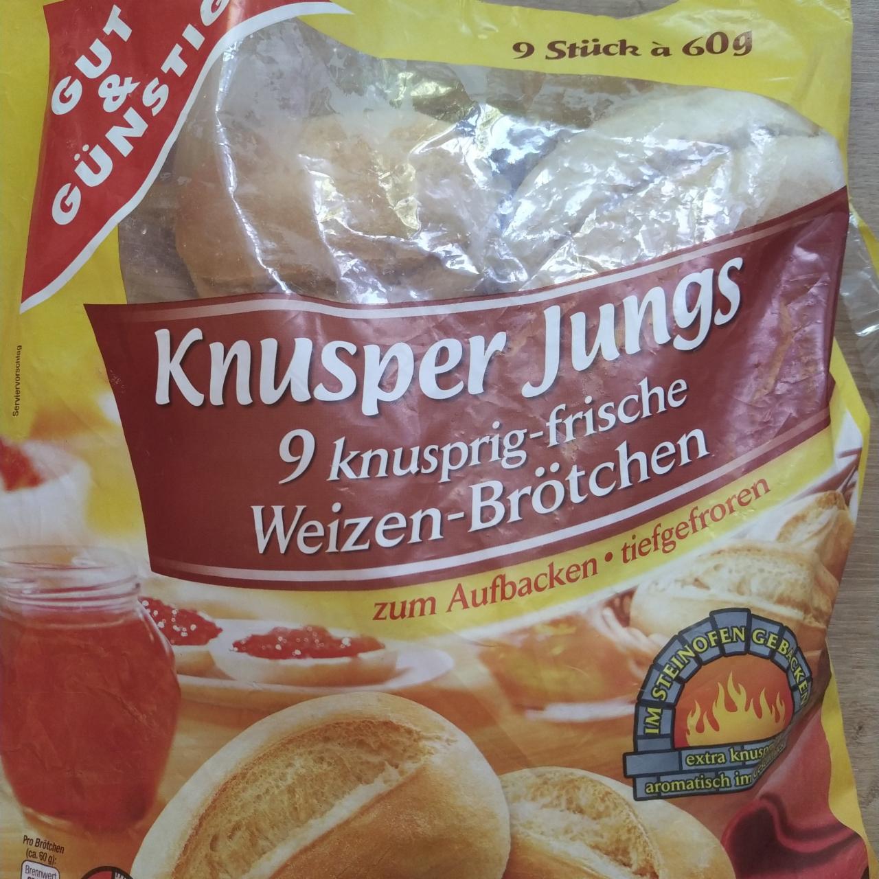 Fotografie - Knusper Jungs Weizen Brötchen Gut & Günstig