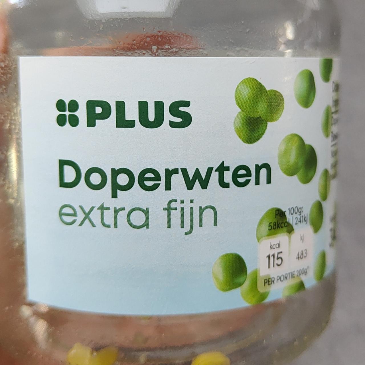 Fotografie - Doperwten extra fijn Plus