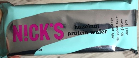 Fotografie - Nick's hazelnut protein wafer