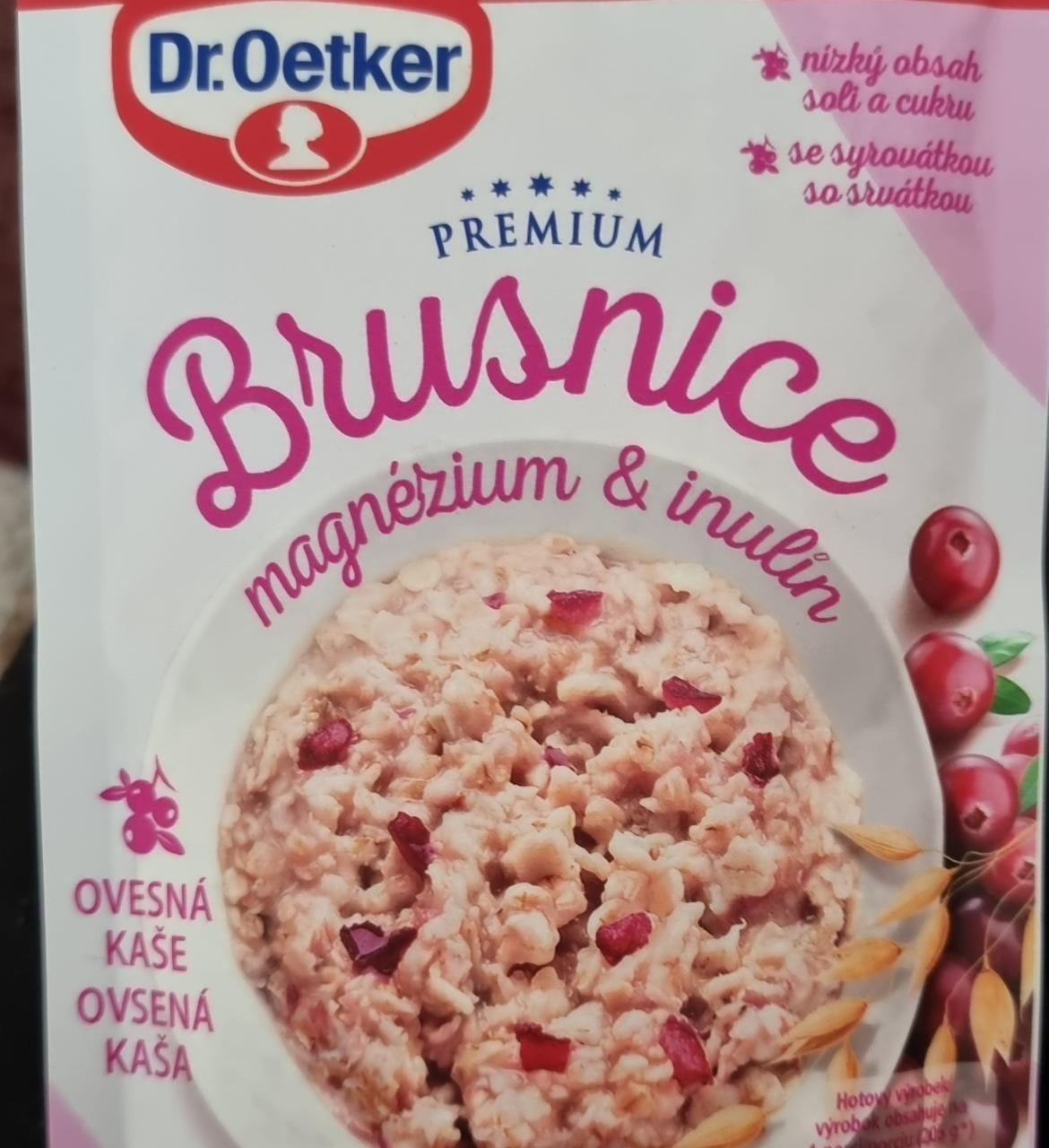 Fotografie - Brusnice magnézium & inulin ovesná kaše Dr.Oetker (hotový výrobek) Dr.Oetker