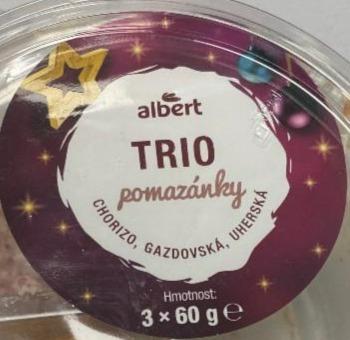 Fotografie - Trio pomazánky chorizo, gazdovská, uherská Albert