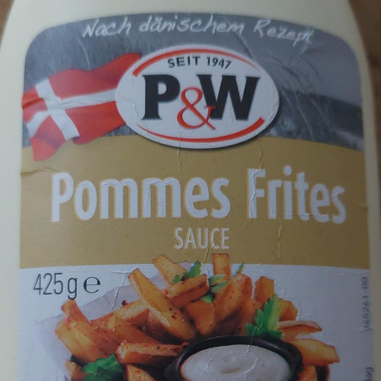 Fotografie - Pommes Frites Sauce P&W