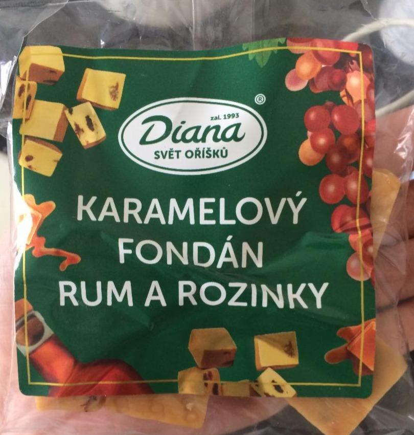 Fotografie - Karamelový fondán rum a rozinky Diana Company