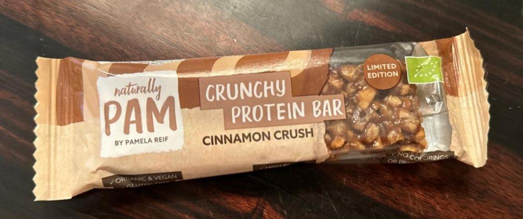 Fotografie - Crunchy protein bar Cinnamon crush Naturally Pam