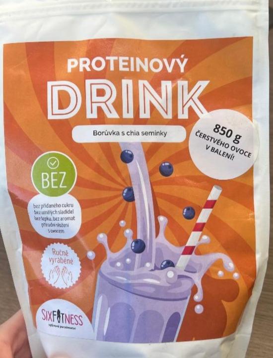 Fotografie - Proteinový Drink Borůvka s chia semínky SixFitness