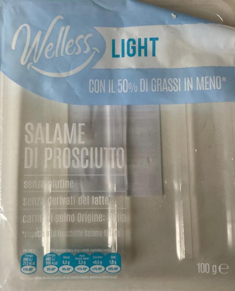 Fotografie - Salame Di Prosciutto Welless Light