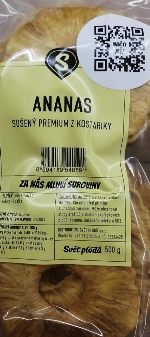 Fotografie - Ananas sušený premium z Kostariky