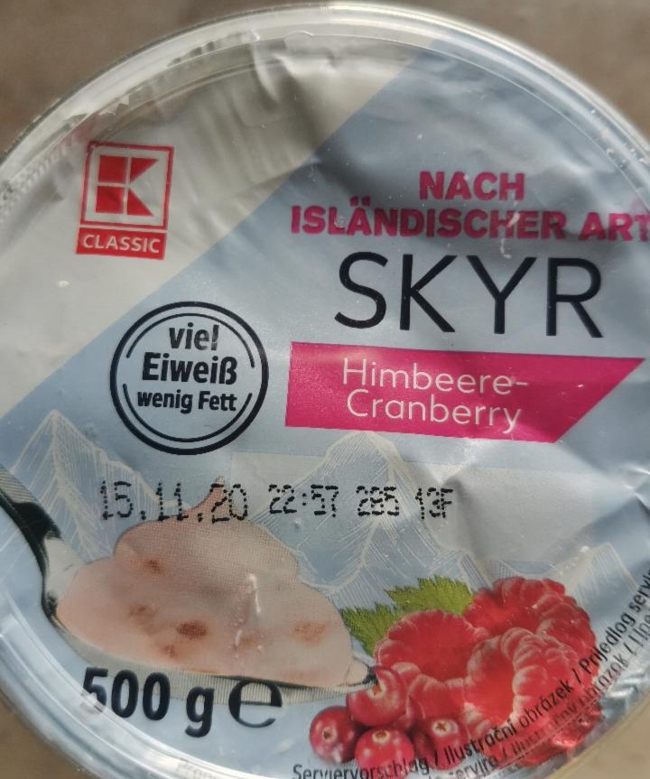 Fotografie - Skyr Himbeere Cranberry K-Classic