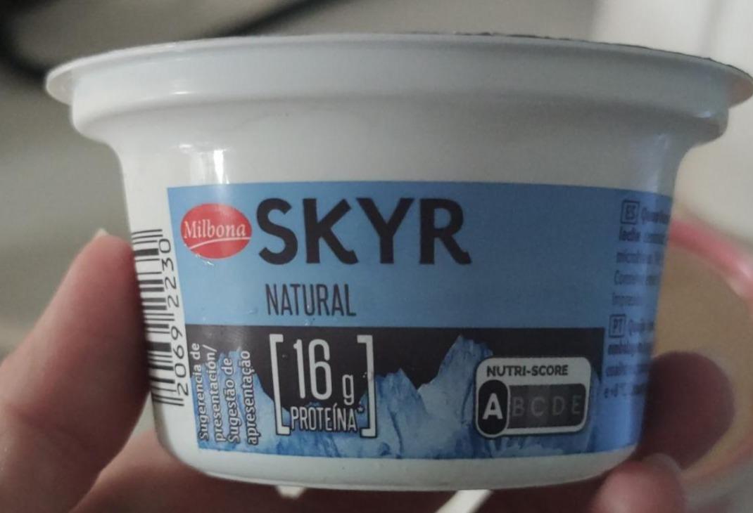 Fotografie - Skyr natural 16g proteína Milbona