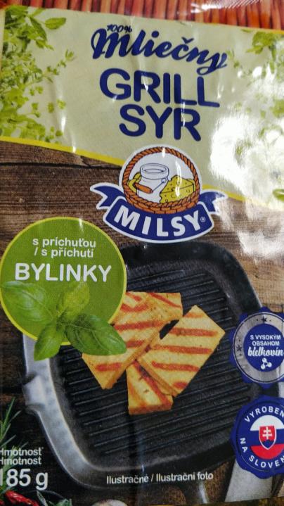 Fotografie - Mléčný grill sýr bylinky Milsy