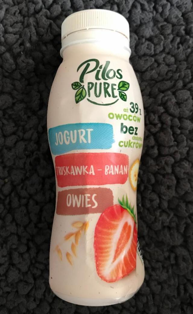 Fotografie - Jogurt Pitny Truskawka - Banán Pilos Pure