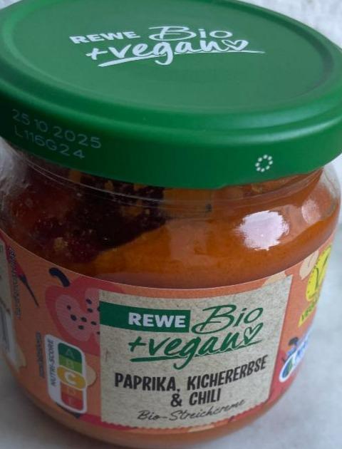 Fotografie - Paprika, kichererbse & chili Rewe bio