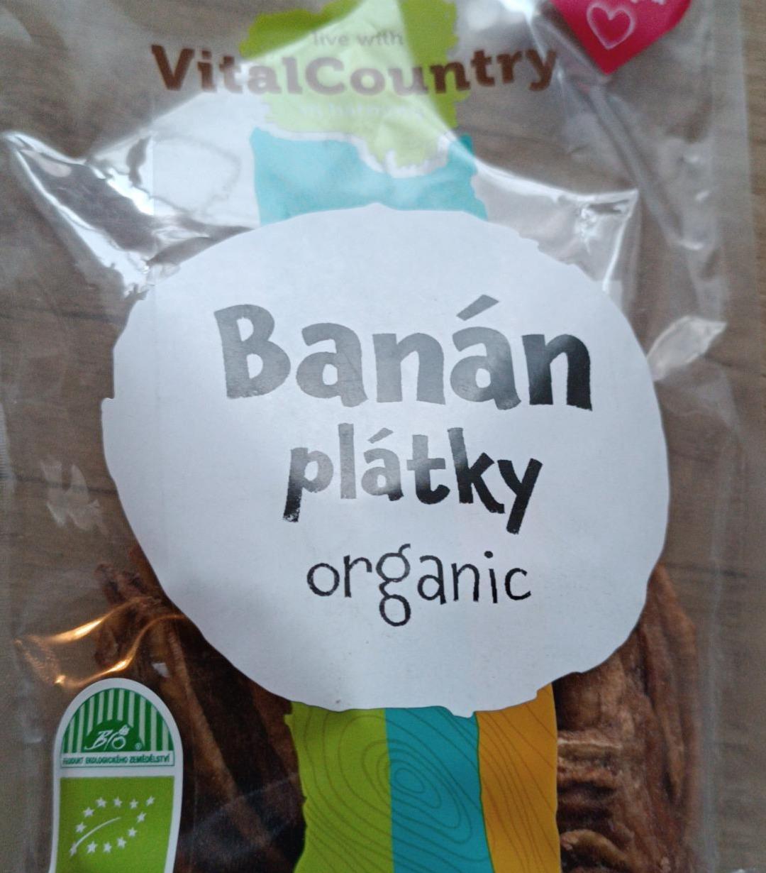 Fotografie - Banán plátky organic VitalCountry