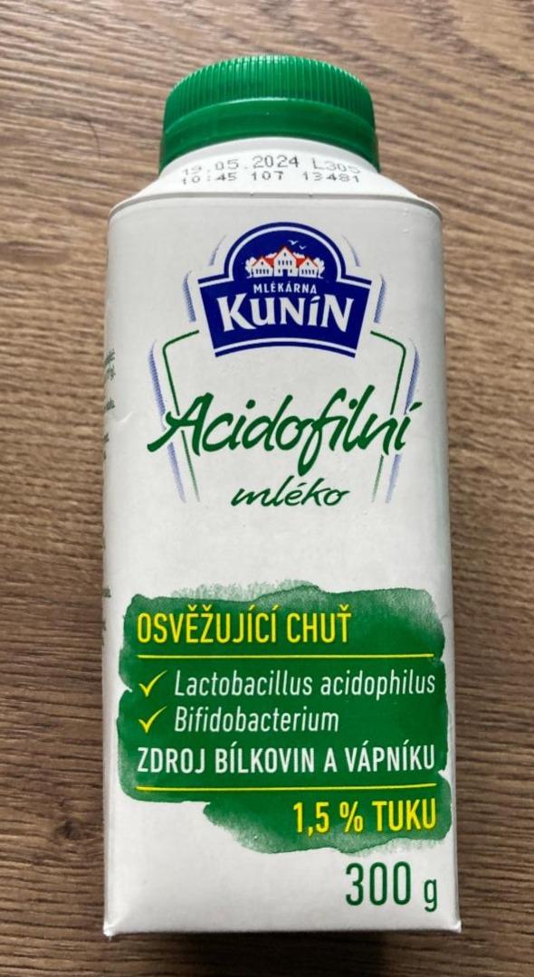 Fotografie - Acidofilní mléko Kunín