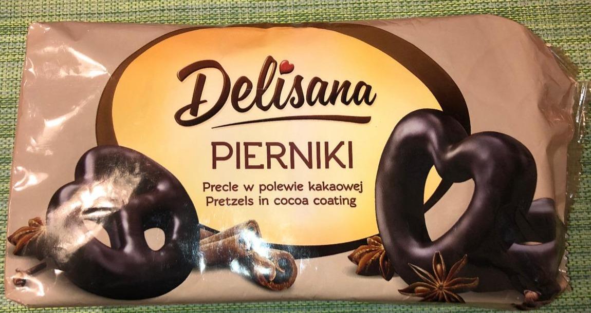 Fotografie - Pierniki Pretzels in cocoa coating Delisana