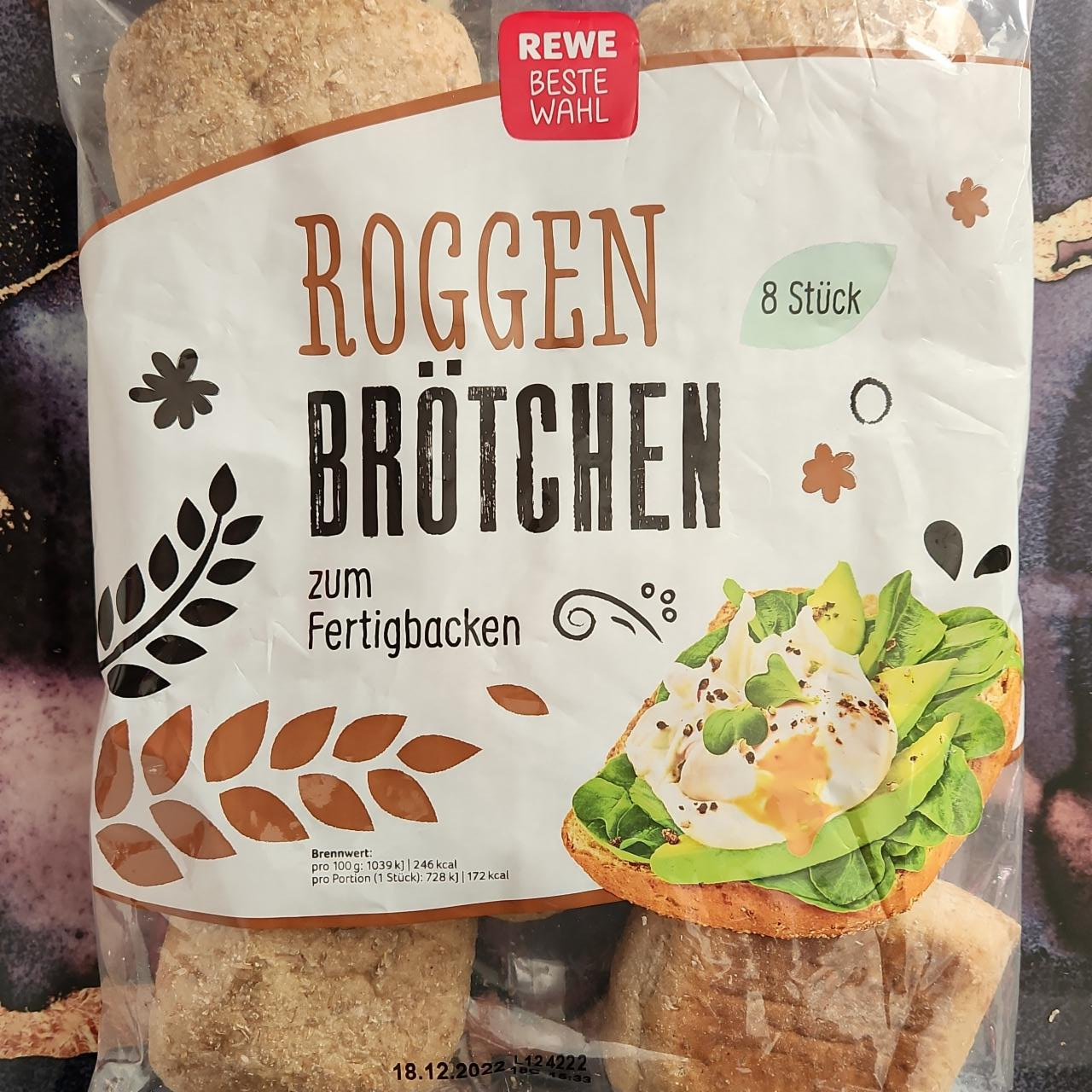 Fotografie - Roggen brötchen zum fertigbacken REWE Beste Wahl