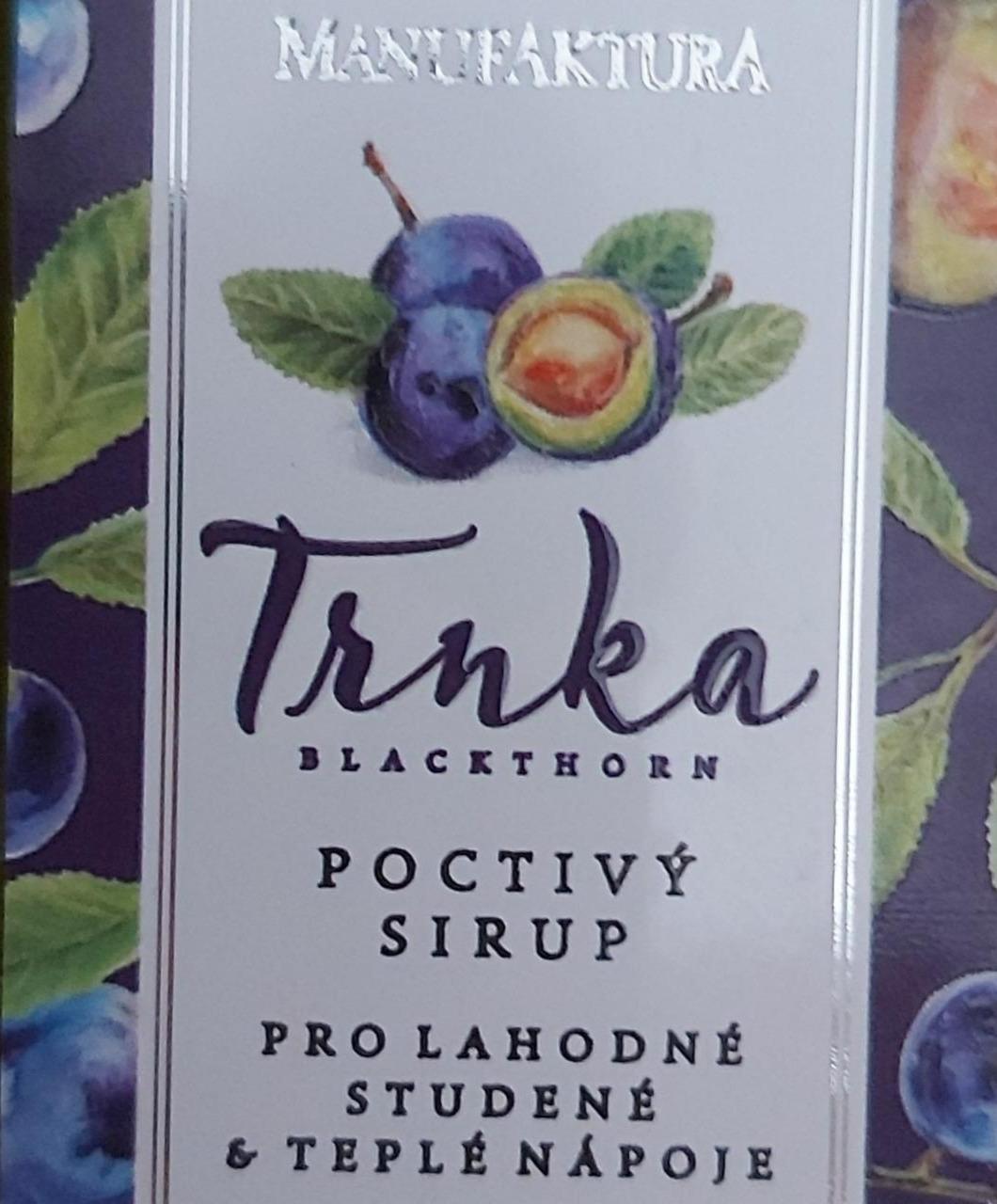 Fotografie - Poctivý sirup Trnka Manufaktura