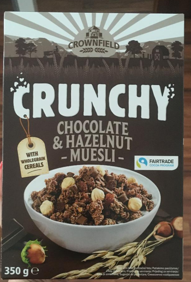 Fotografie - Musli Crunchy Chocolate and Hazelnuts Crownfield